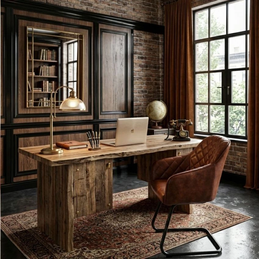 Peco Office Chair Emerald Green Velvet & Black
