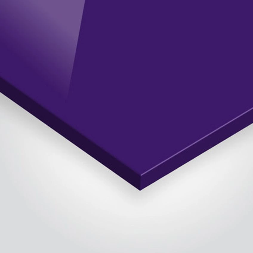 Ava Dining Chair Purple Acrylic & Chrome
