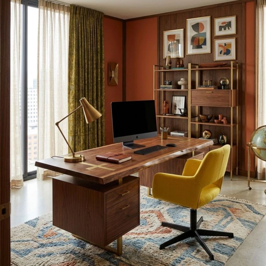 Stockholm Office Chair Lime Green Fabric & Black
