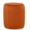 Bubbles Pouffe Foot Stool Burnt Orange Velvet