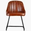 Bowfell Office Chair in Vintage Brown Leather