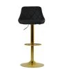 Dale Bar Stool in Black Leather