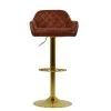 Manor Bar Stool in Vintage Brown Leather