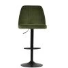 Tuscan Bar Stool in Olive Green Velvet