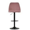 Tuscan Bar Stool in Pink Velvet