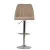Darwin Bar Stool in Fawn Brown Fabric