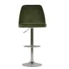 Darwin Bar Stool in Olive Green Velvet