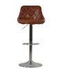 Ferrero Bar Stool in Vintage Brown Leather