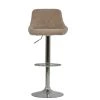 Flo Bar Stool in Fawn Brown Fabric