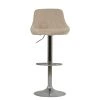 Flo Bar Stool in Natural Cream Fabric