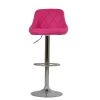 Flo Bar Stool in Hot Pink Leather