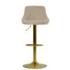 Dale Bar Stool in Natural Cream Fabric
