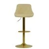 Dale Bar Stool in Cream Leather