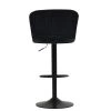 Tribeca Bar Stool in Black Velvet