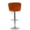 Jardin Bar Stool in Burnt Orange Velvet