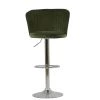 Jardin Bar Stool in Olive Green Velvet