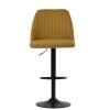 Tuscan Bar Stool in Light Tan Brown Leather