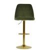 Foyle Bar Stool in Olive Green Velvet