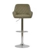 Albany Bar Stool in Taupe Leather