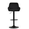 Bronx Bar Stool in Black Leather