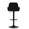 Bronx Bar Stool in Black Velvet