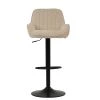 Bronx Bar Stool in Natural Cream Fabric