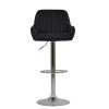 Blair Bar Stool in Black Leather