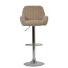 Blair Bar Stool in Fawn Brown Fabric