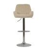 Blair Bar Stool in Natural Cream Fabric