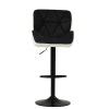 Cedar Bar Stool in White Leather with High Backrest