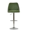 Darwin Bar Stool in Aged Olive Green Leather