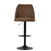 Tuscan Bar Stool in Aged Brown Leather