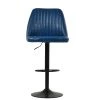 Tuscan Bar Stool in Blue Leather