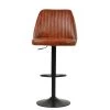 Tuscan Bar Stool in Vintage Brown Leather