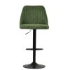 Tuscan Bar Stool in Aged Olive Green Leather