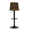 Ares Bar Stool in Aged Brown Leather
