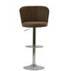 Jardin Bar Stool in Aged Brown Leather