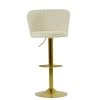 Heather Bar Stool in Cream Boucle