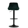 Fleur Bar Stool in Emerald Green Velvet