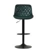 Torek Bar Stool in Forest Green Leather