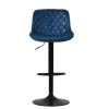 Torek Bar Stool in Blue Leather