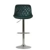 Mason Bar Stool in Forest Green Leather