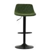 Toronto Bar Stool in Aged Olive Green Leather