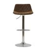 Hudson Bar Stool in Aged Brown Leather