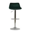 Hudson Bar Stool in Emerald Green Velvet
