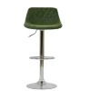 Hudson Bar Stool in Aged Olive Green Leather