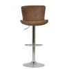Sitch Bar Stool in Aged Brown Leather