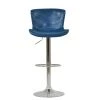 Sitch Bar Stool in Blue Leather