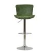 Sitch Bar Stool in Aged Olive Green Leather