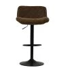 Lush Bar Stool in Aged Brown Leather